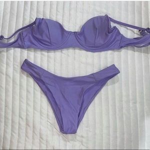 small purple bikini